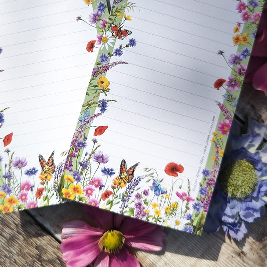 Wildflower Long Notepad