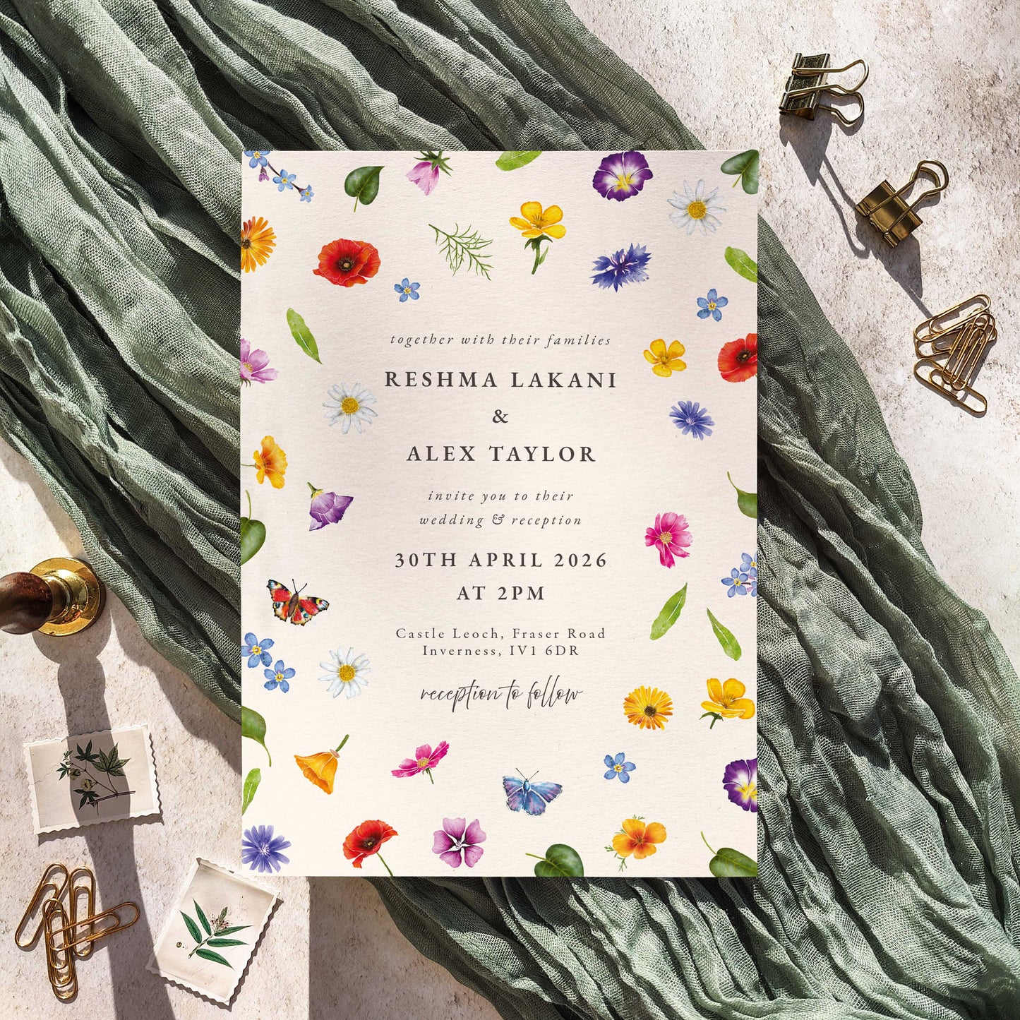 Wildflower Pattern Digital File Set