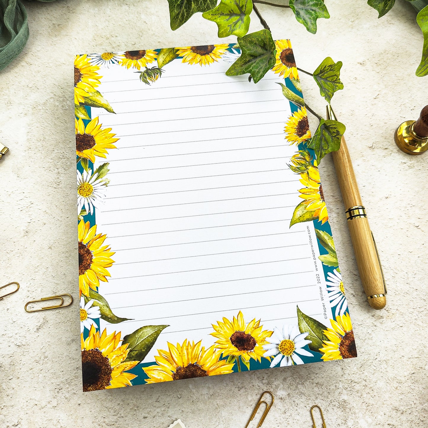 Sunflowers A5 Notepad