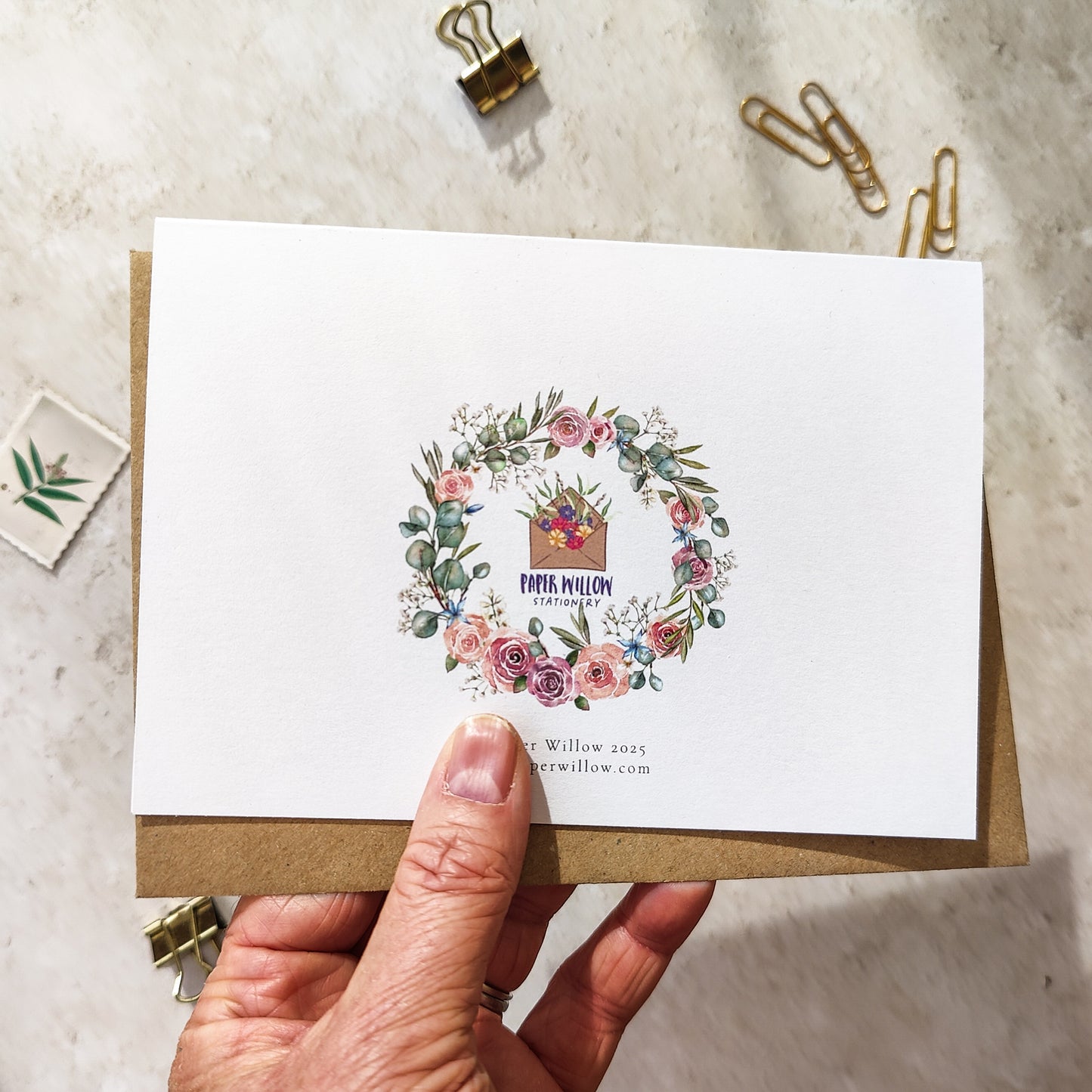 Blush Roses and Eucalyptus Bridesmaid Cards