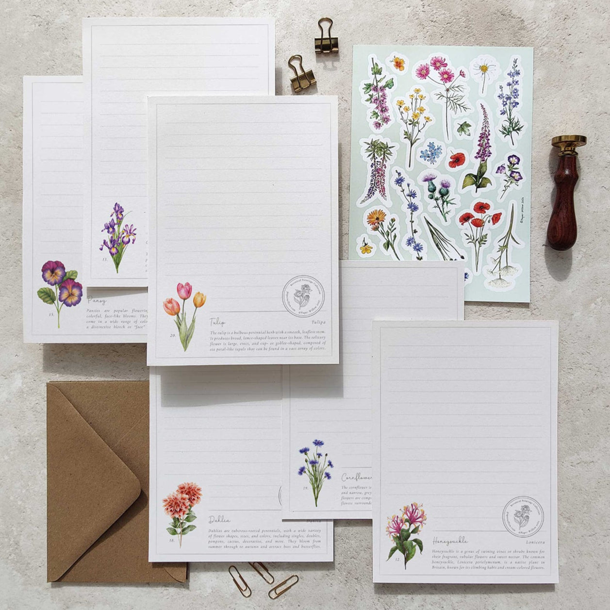 Botanical Letter Writing Set