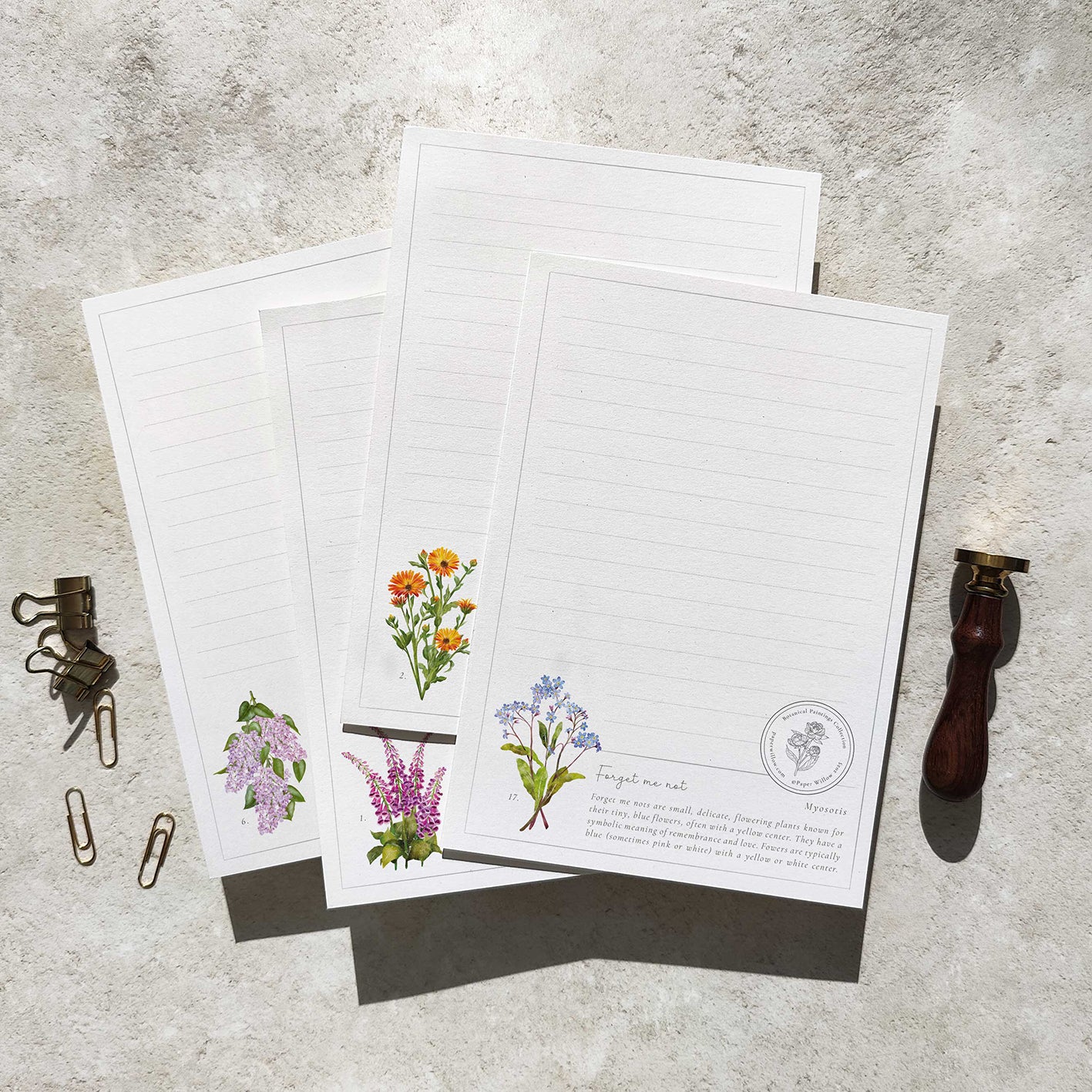 Botanical Letter Writing Set