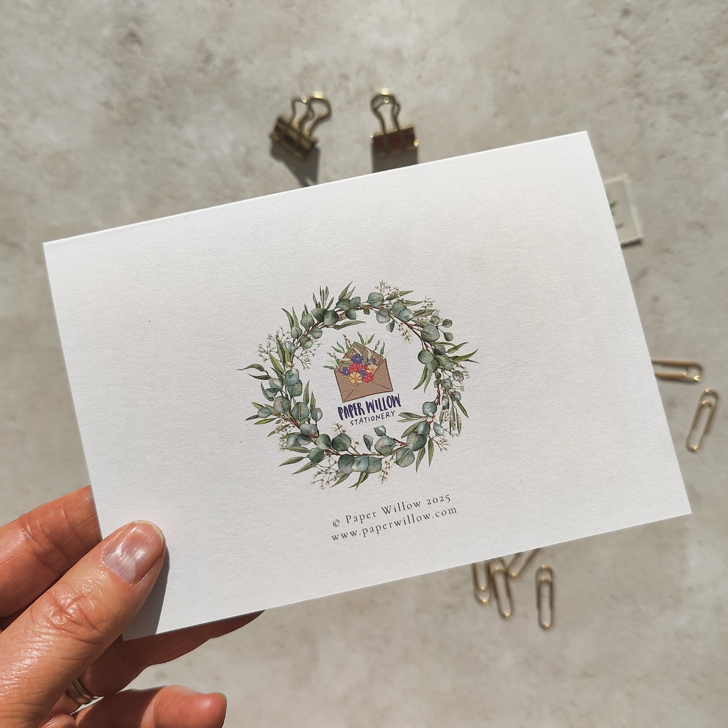 Eucalyptus and Gypsophila Bridesmaid Cards