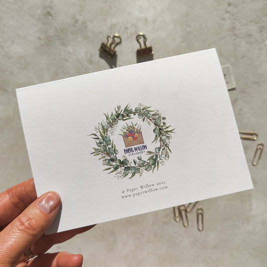 Eucalyptus and Gypsophila Bridesmaid Cards