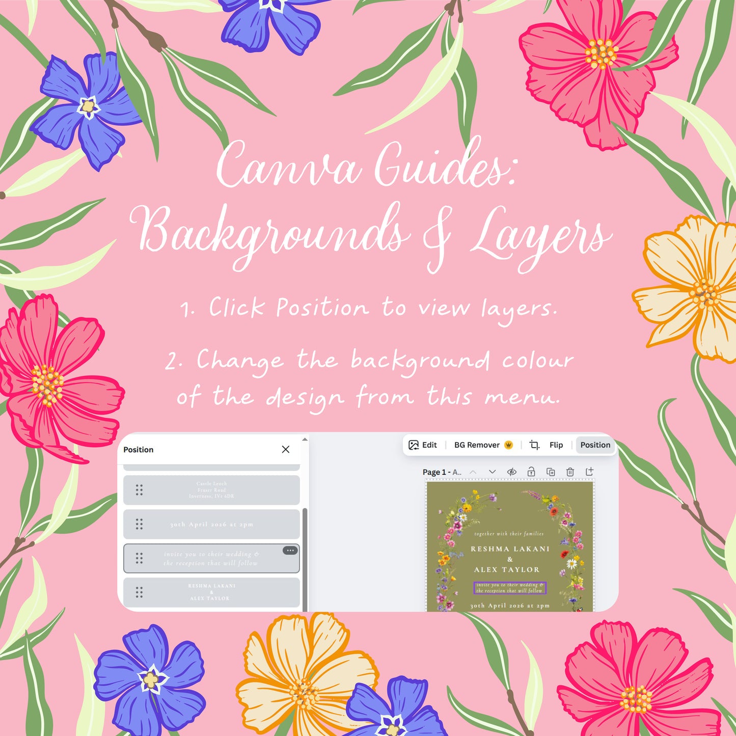 Wildflower Sweet Treats Sign Digital File