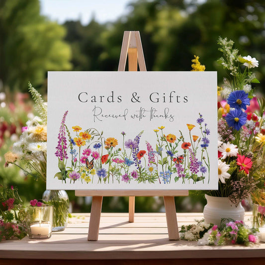 Wildflower Meadow Cards & Gifts Sign (Design 2)