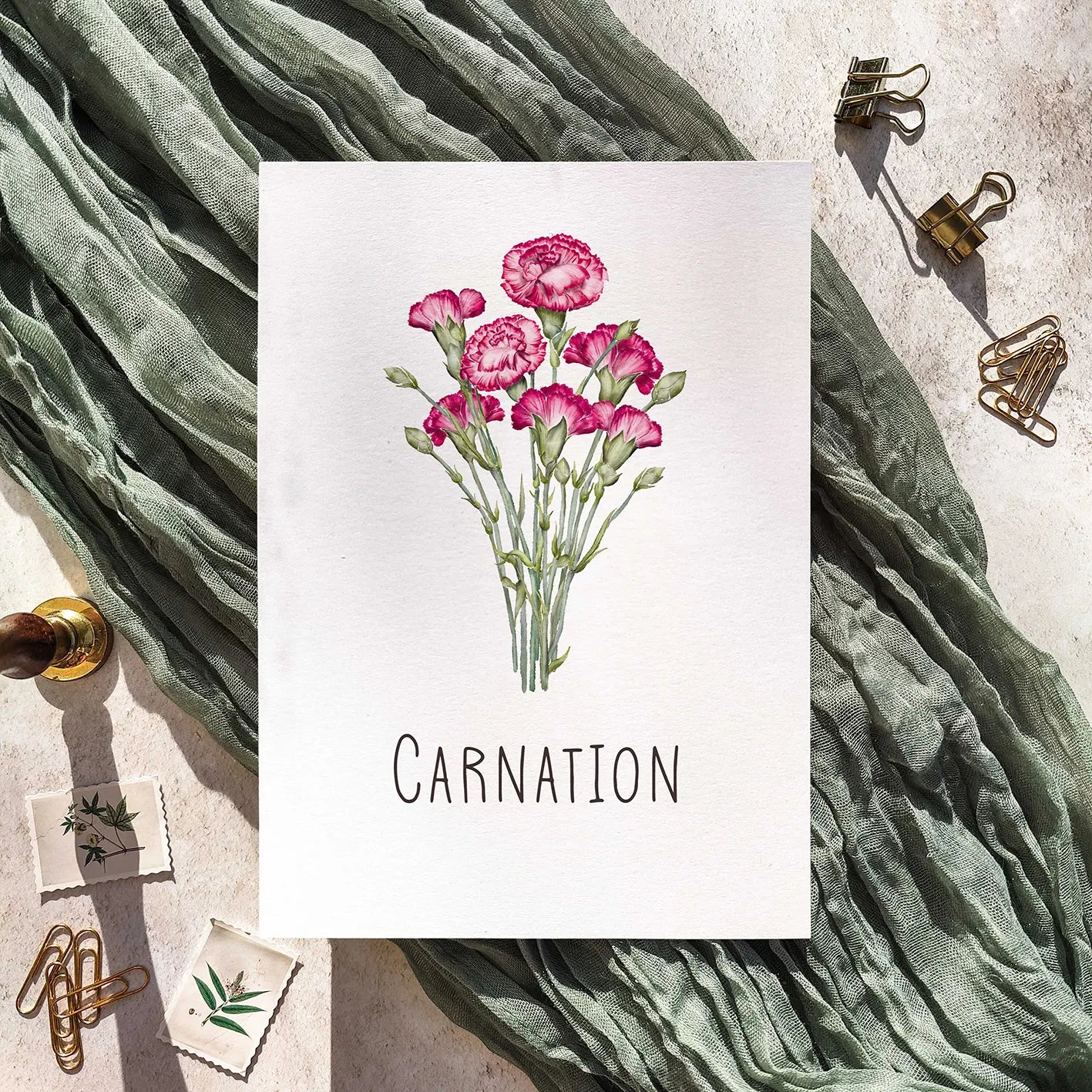 Flower Table Name Cards