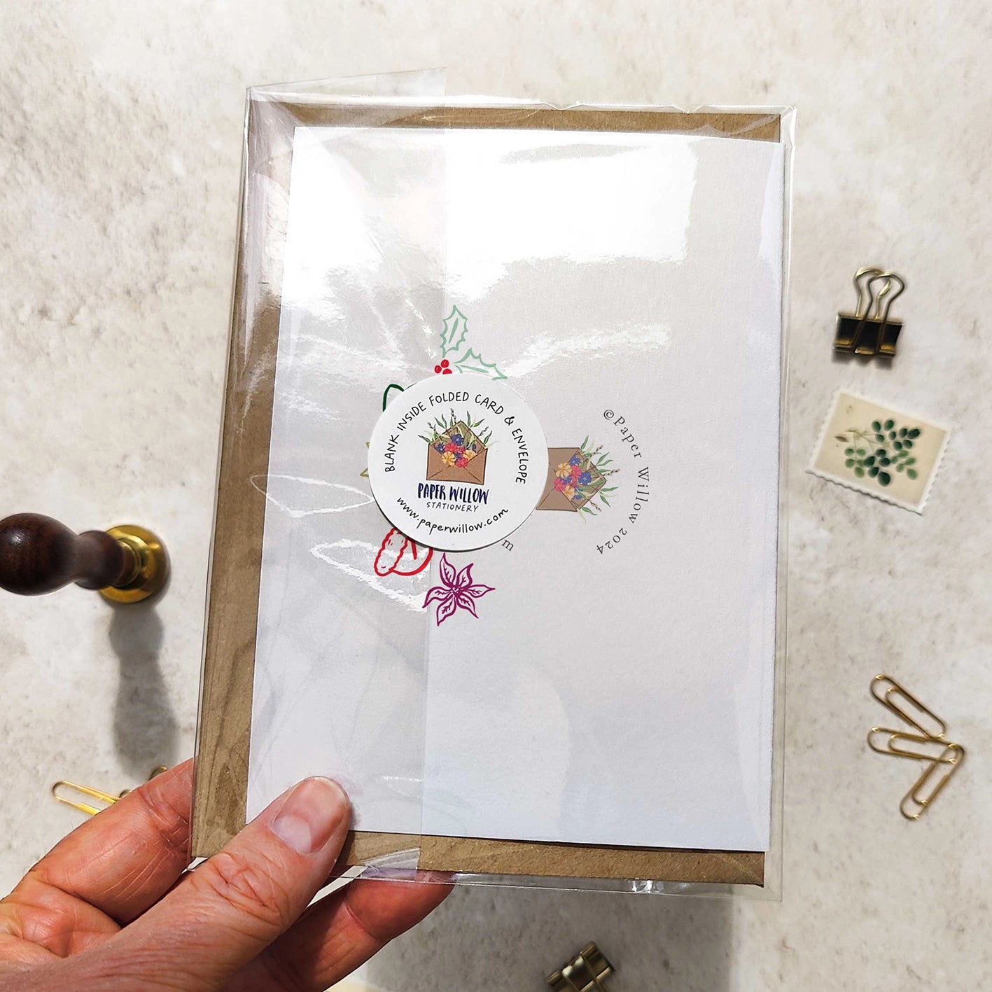Christmas Doodles Card & Envelope
