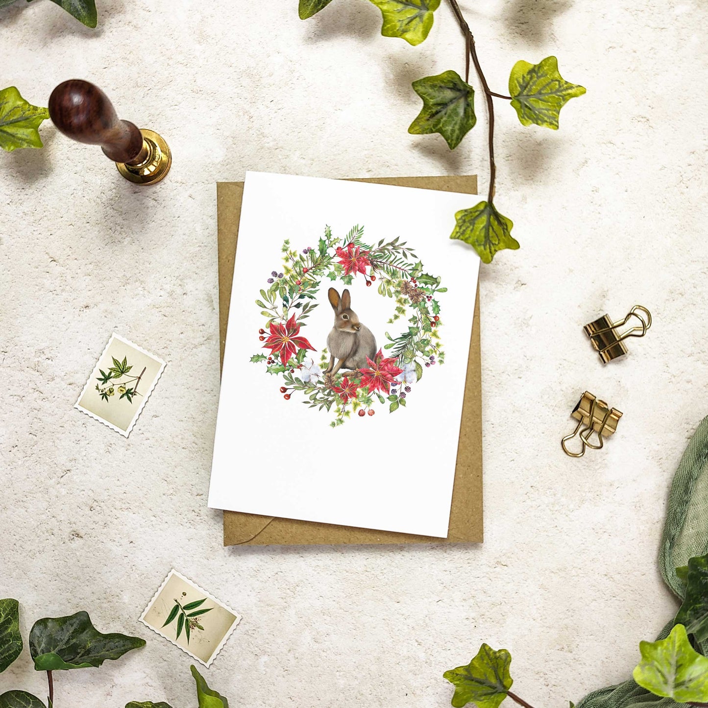 Animal Paintings Christmas Cards & Envelopes