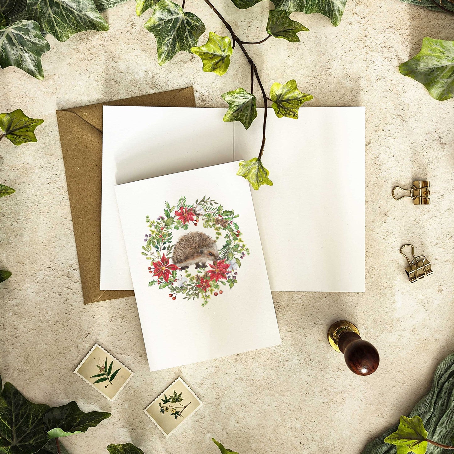 Animal Paintings Christmas Cards & Envelopes