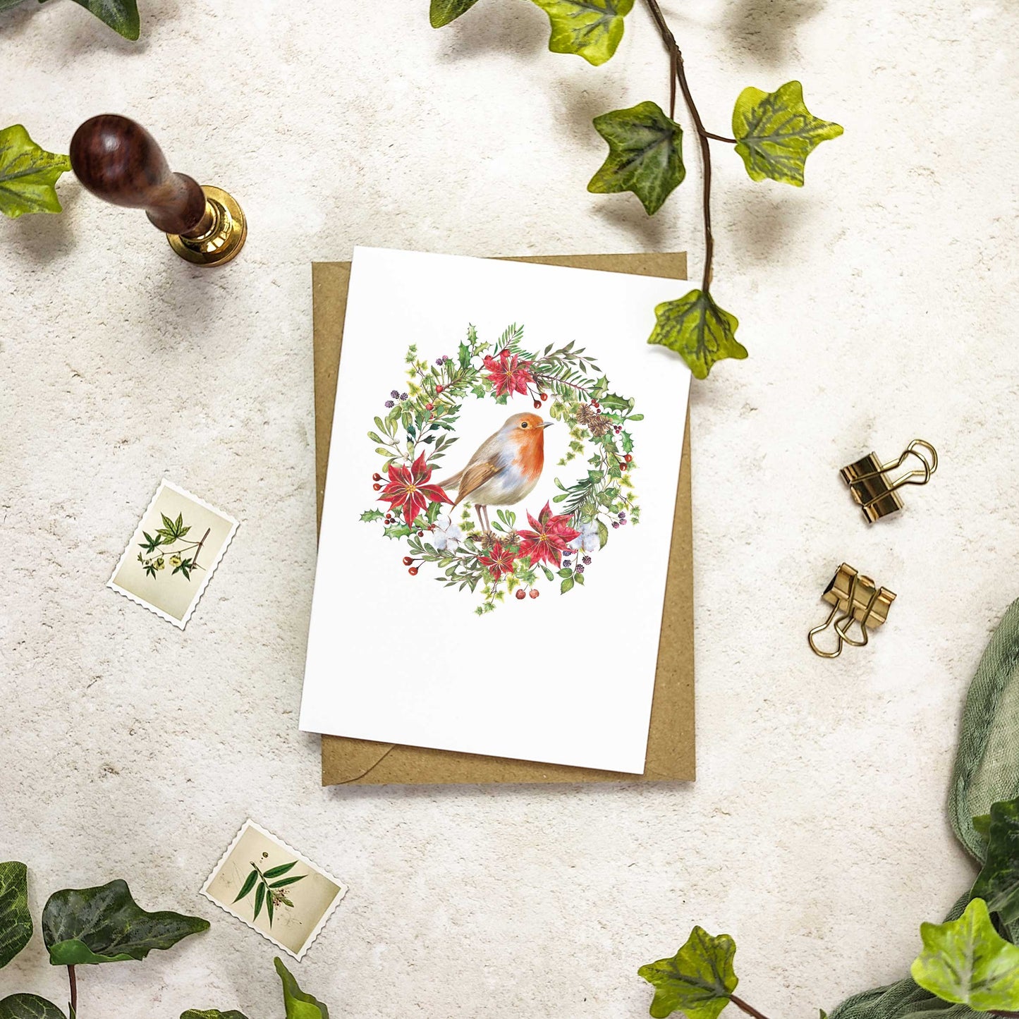 Animal Paintings Christmas Cards & Envelopes
