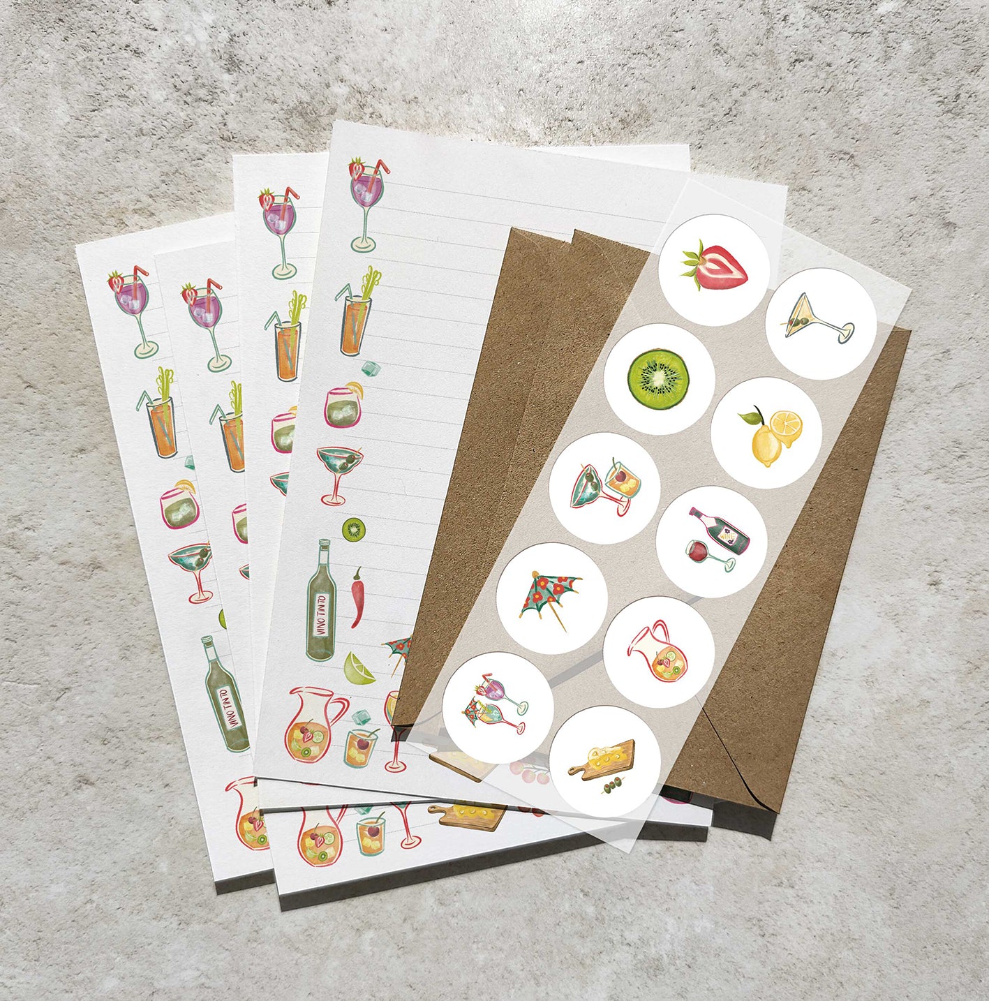 Cocktail Party Letter Writing Set