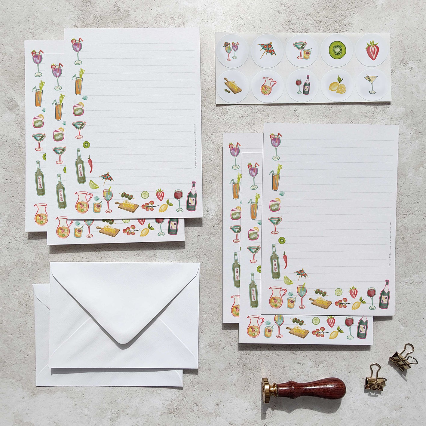 Cocktail Party Letter Writing Set