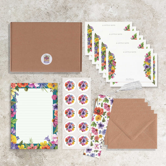 Colourful Flowers Stationery Gift Set