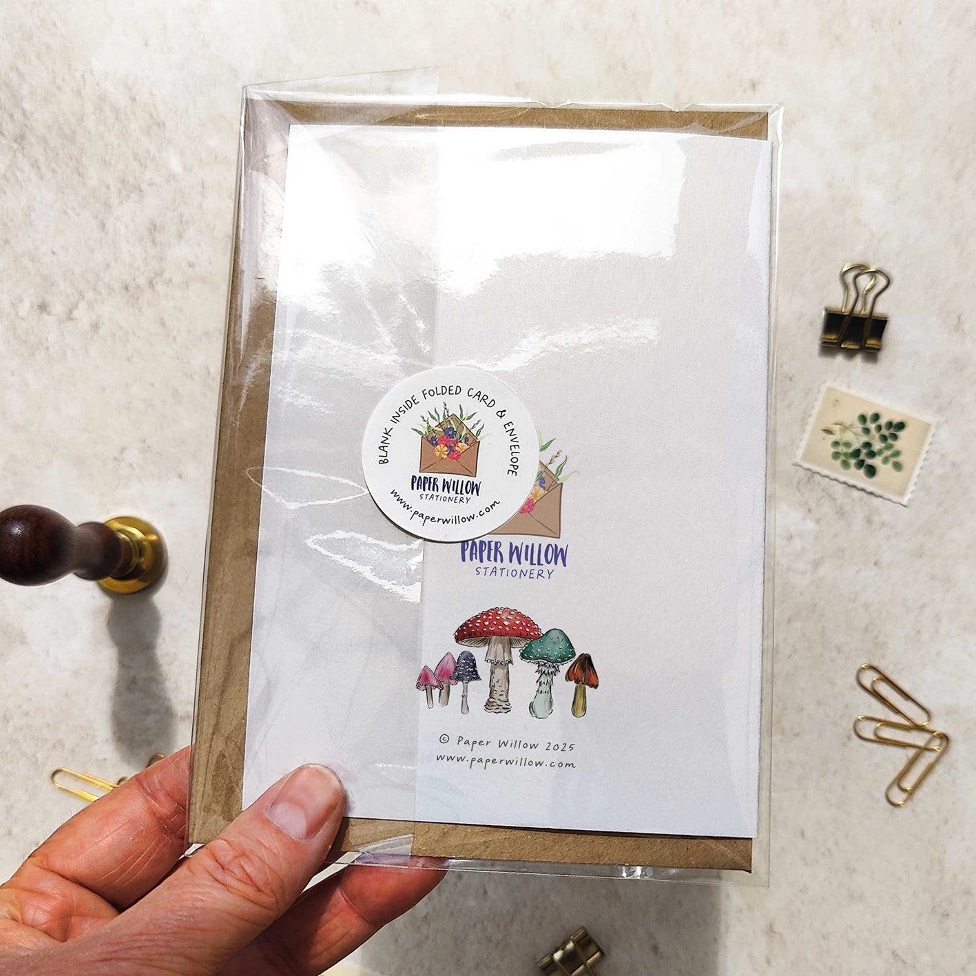 Colourful Mushrooms Note Cards & Envelopes