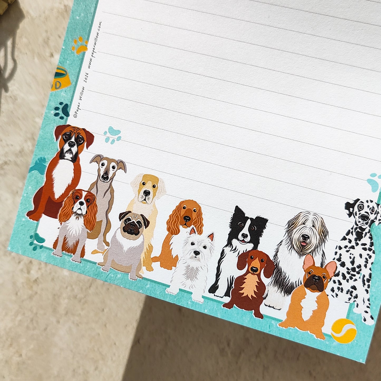 Cute Dog Breeds A5 Notepad