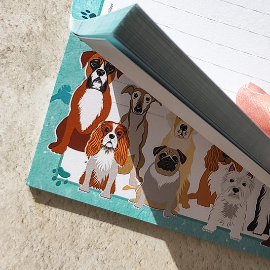 Cute Dog Breeds A5 Notepad