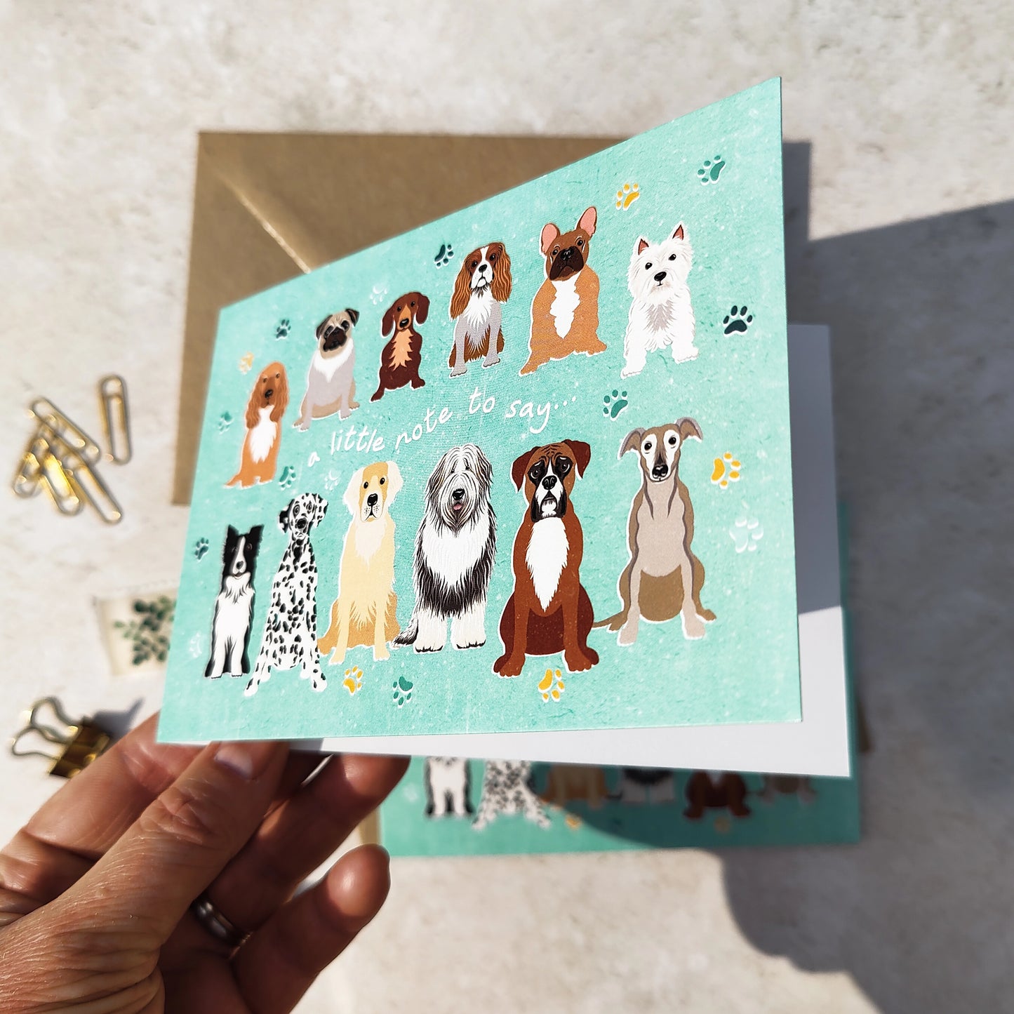Set of 6 Dog Lovers Note Cards & Envelopes
