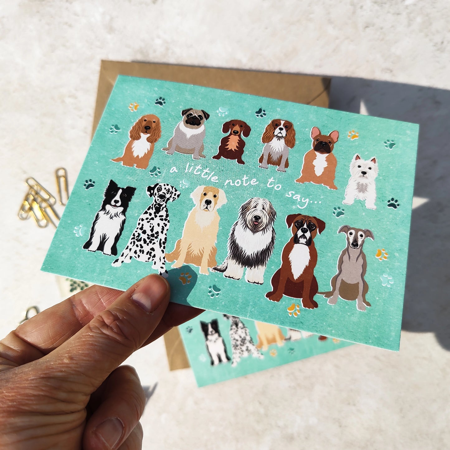 Set of 6 Dog Lovers Note Cards & Envelopes