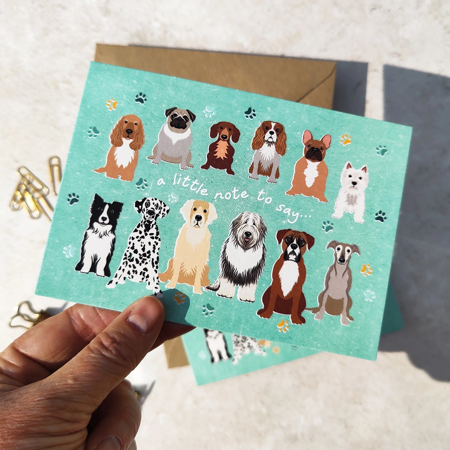 Set of 6 Dog Lovers Note Cards & Envelopes