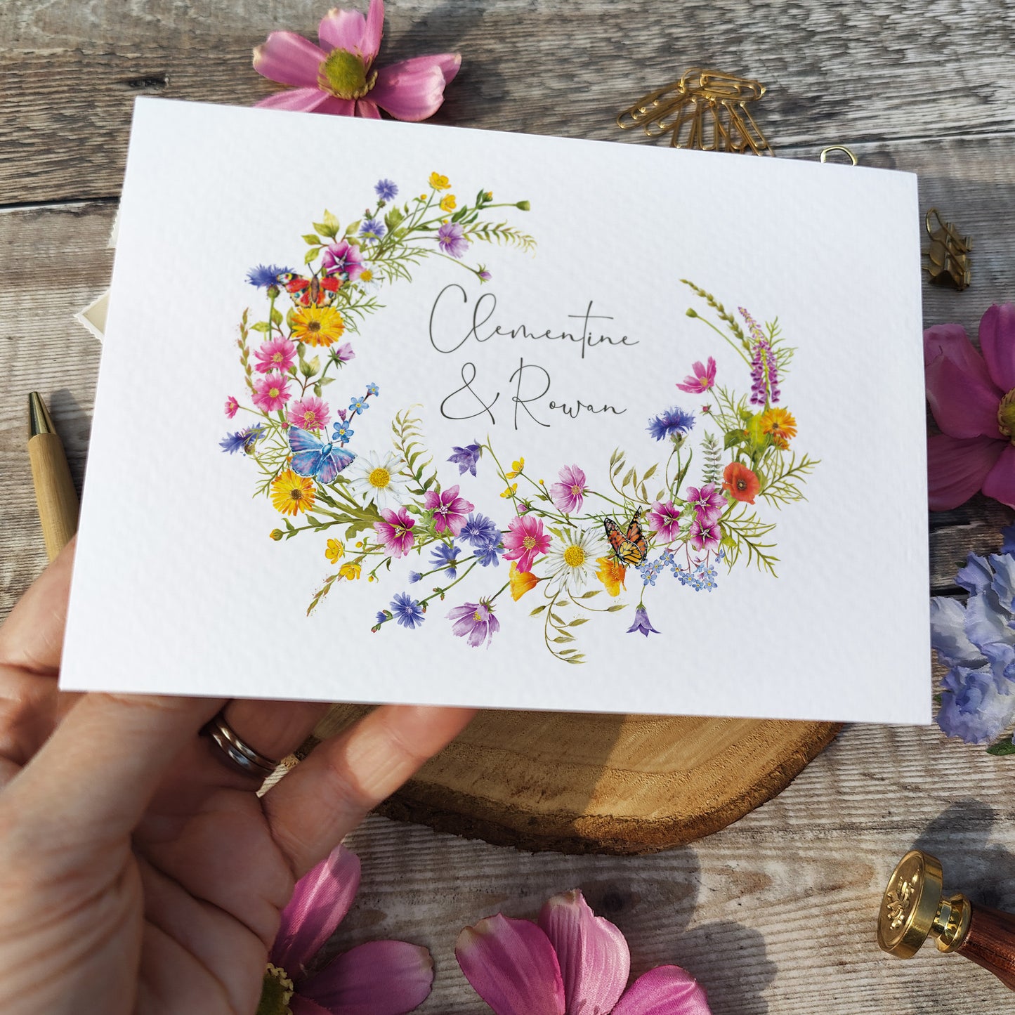 Wildflower Wedding Invitation Poster