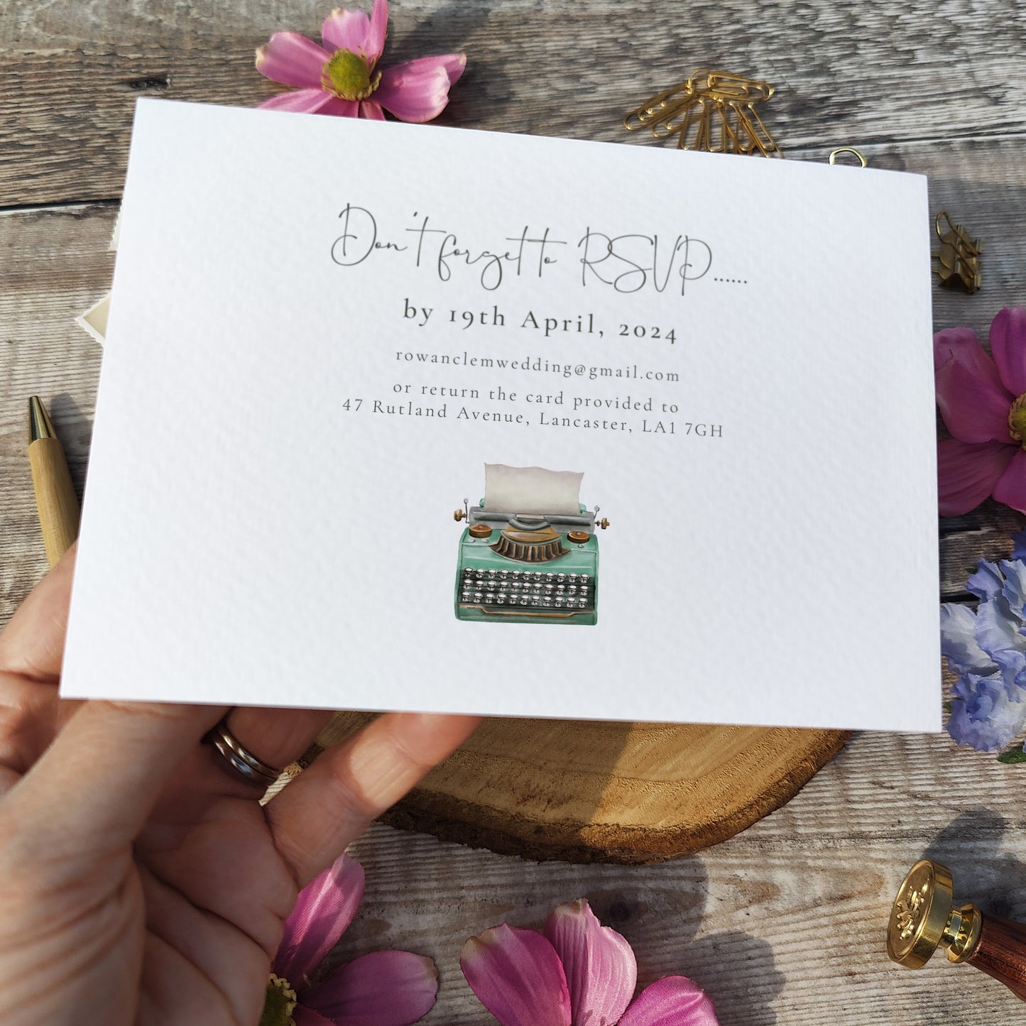 Wildflower Wedding Invitation Poster