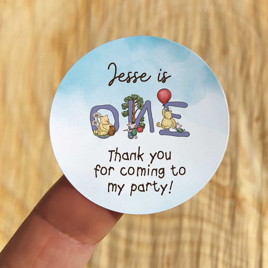 Winnie Personalised Age Stickers (35 stickers)