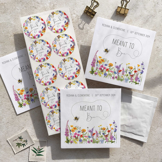 Wildflower Meadow Seed Packet Favours (Meant to bee) (Pack of 10)