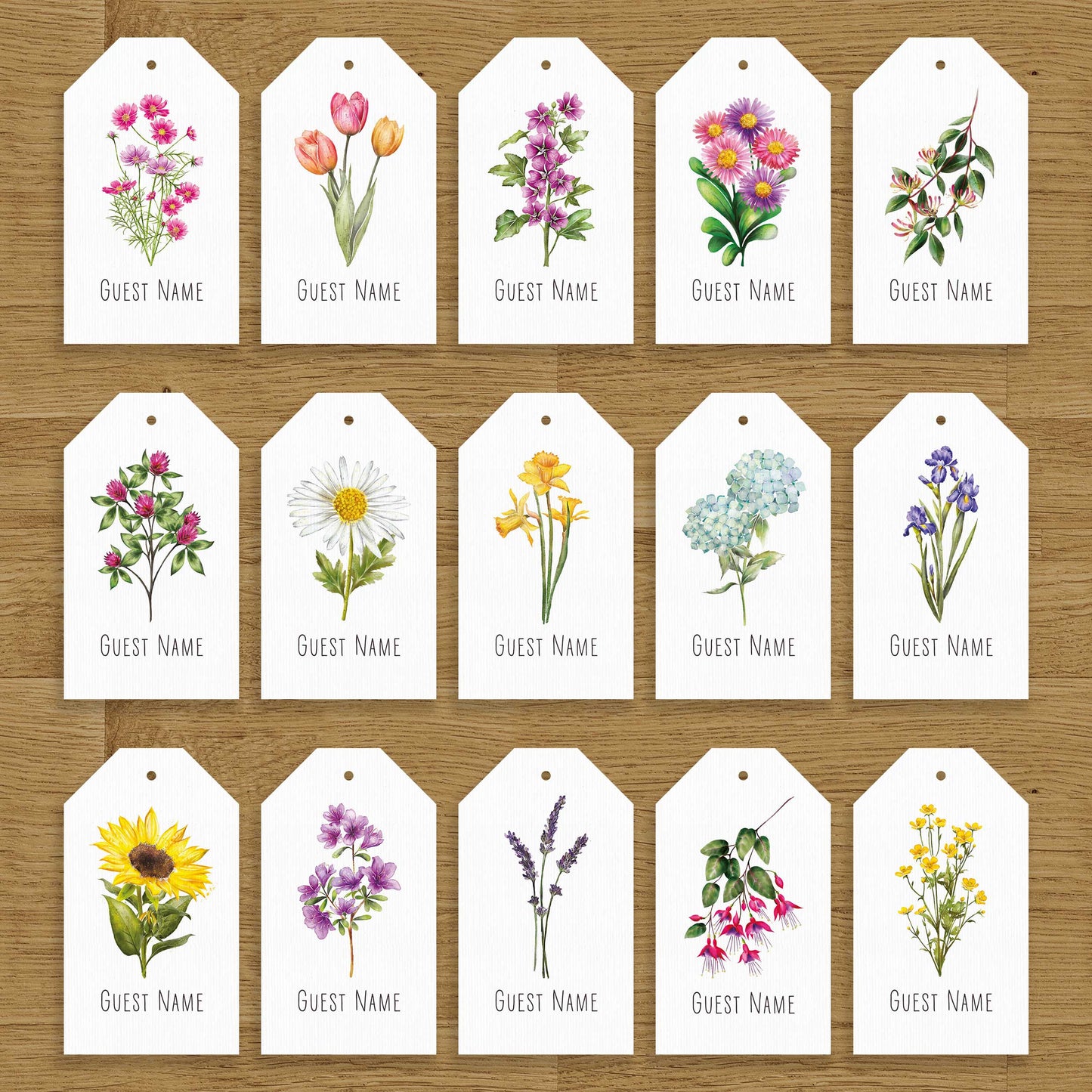 Wildflower Meadow Luggage Tags