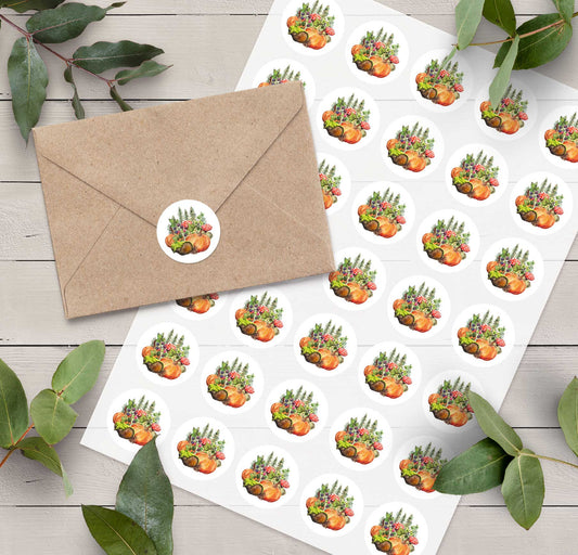 Autumn Woodland Animals Stickers (35 stickers)