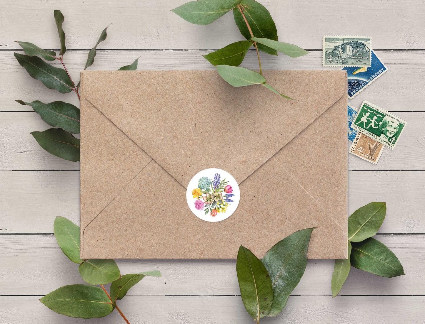 Spring Flowers Stickers (35 stickers)