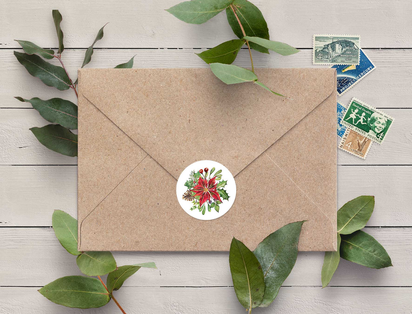 Christmas Watercolour Stickers (35 stickers)