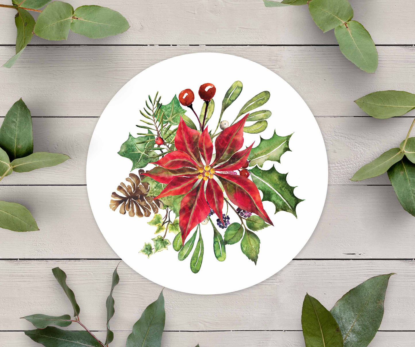 Christmas Watercolour Stickers (35 stickers)