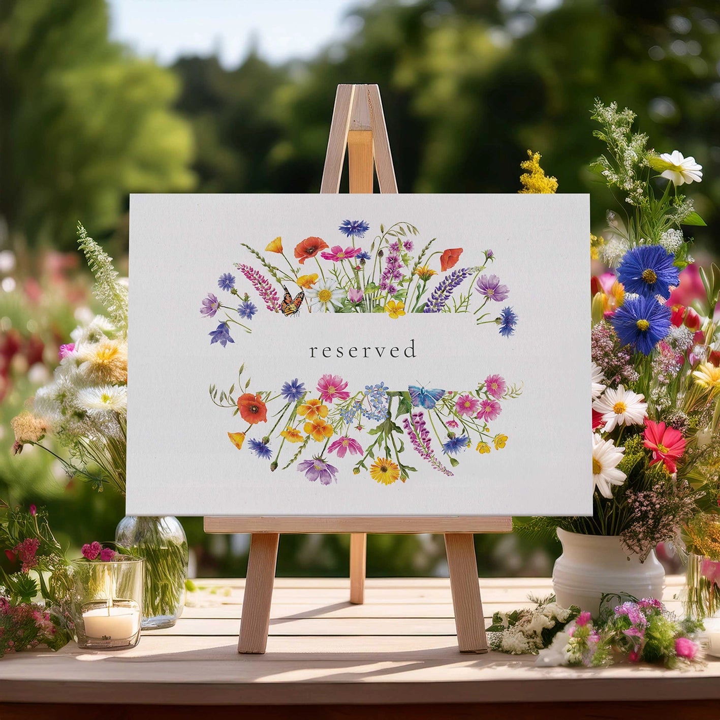 Wildflower Meadow Reserved Sign