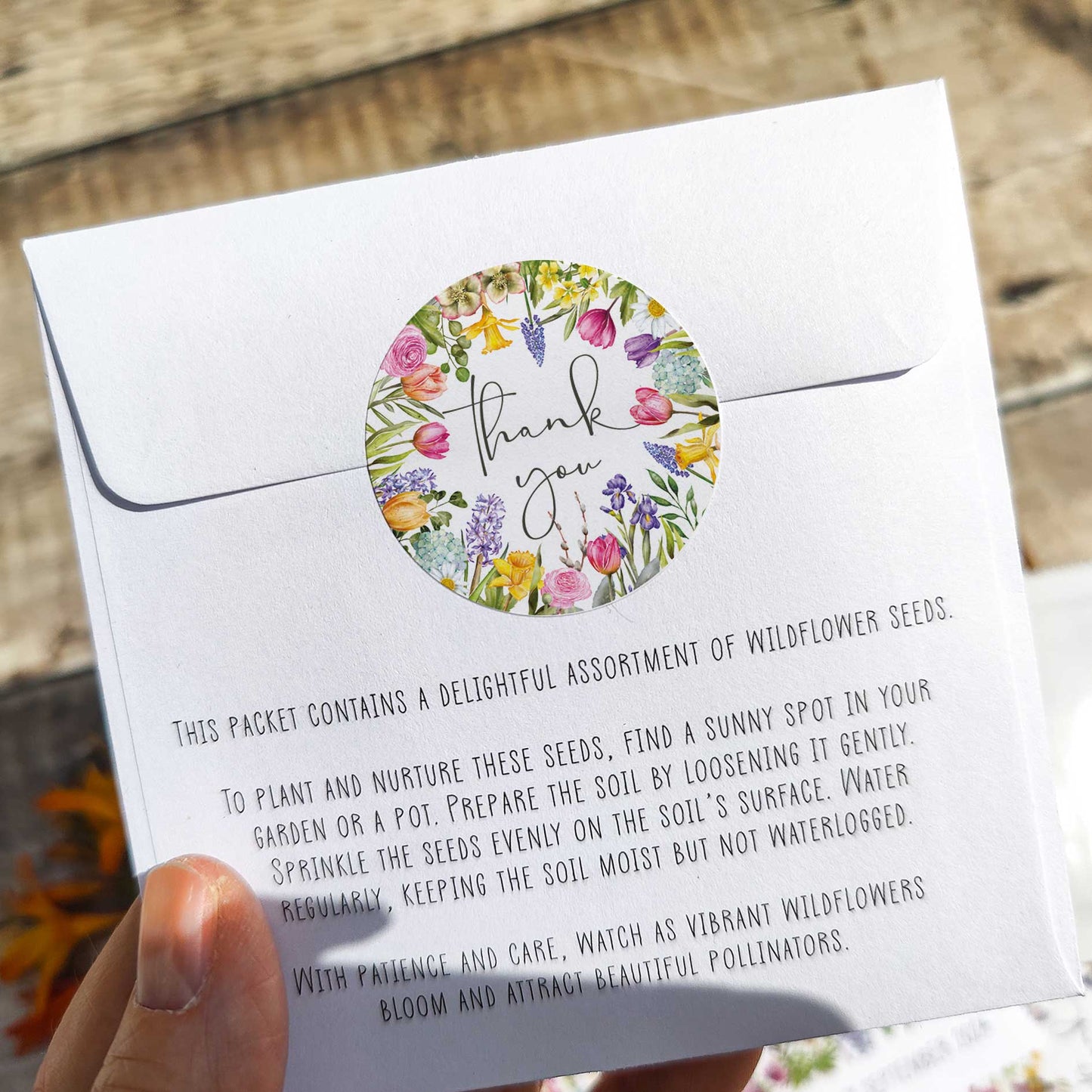 Spring Flowers Seed Packet Favours (Pack of 10)