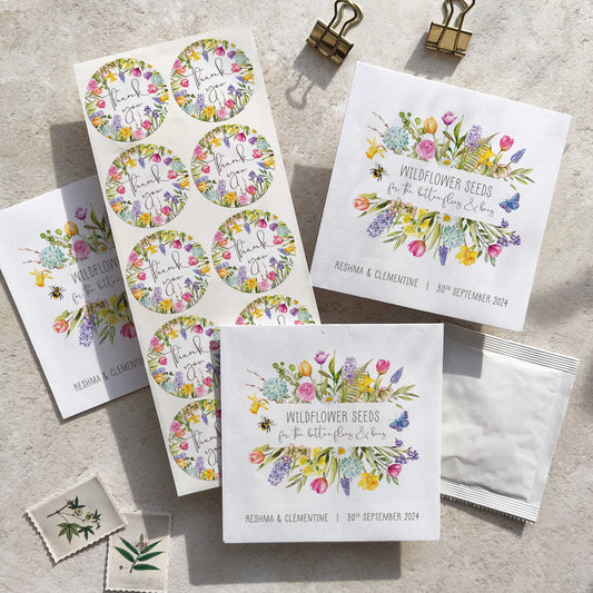 Spring Flowers Seed Packet Favours (Pack of 10)