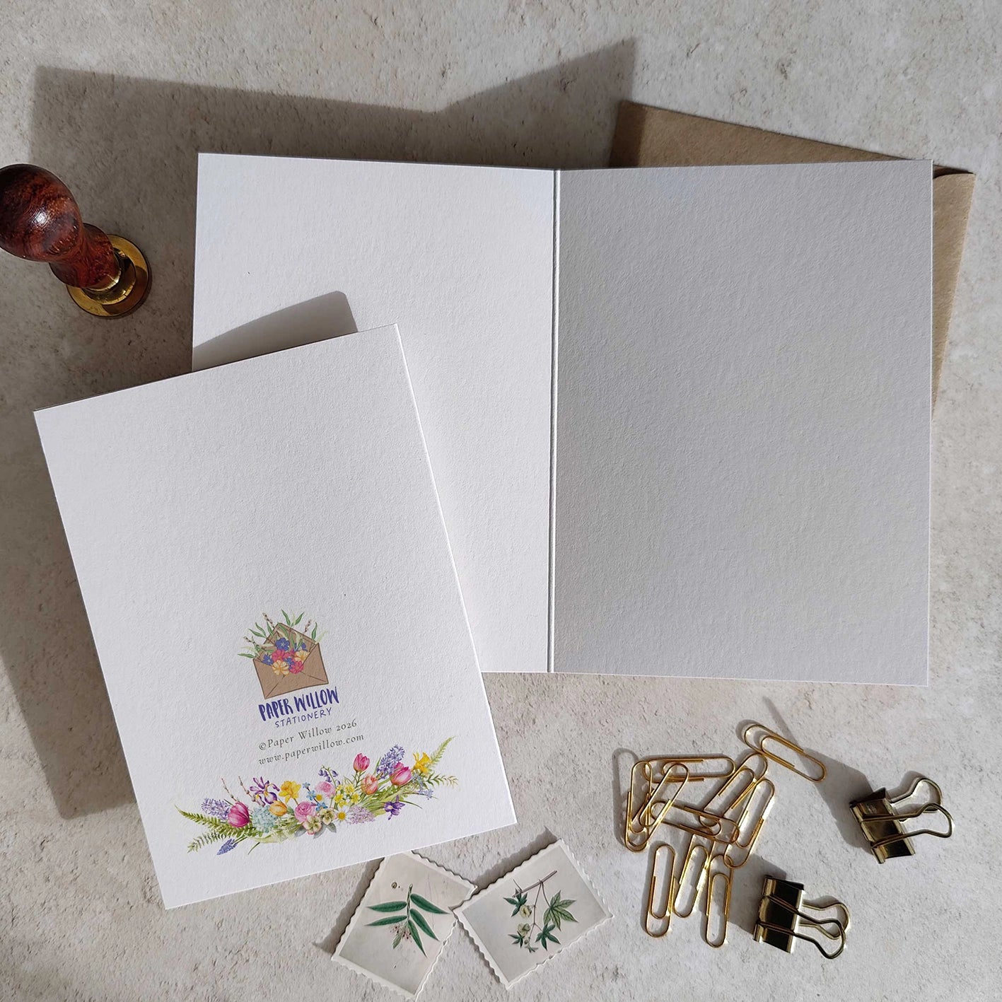Inside of a folded card