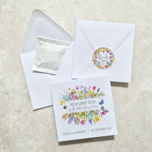 Spring Flowers Seed Packet Favours (Pack of 10)