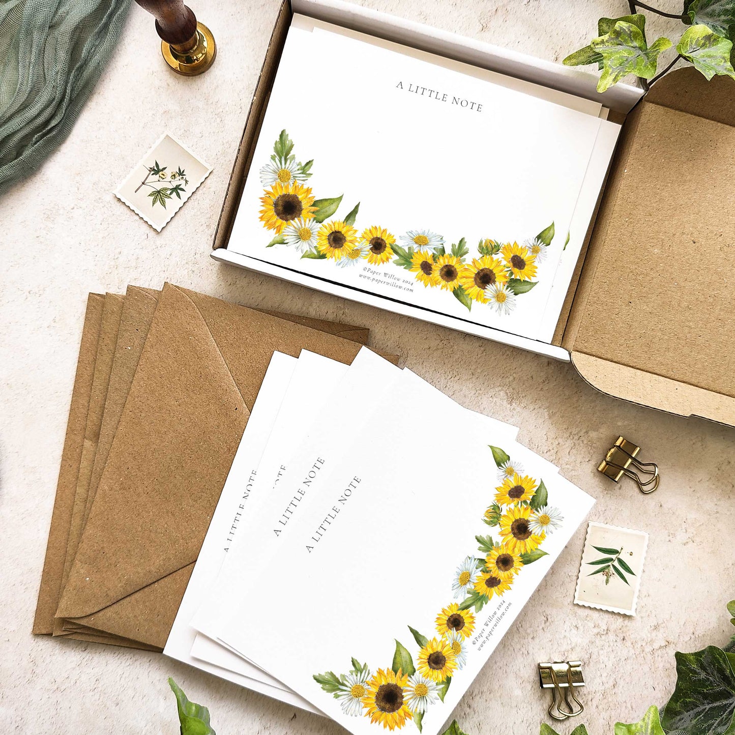 Sunflowers Notelet Gift Set