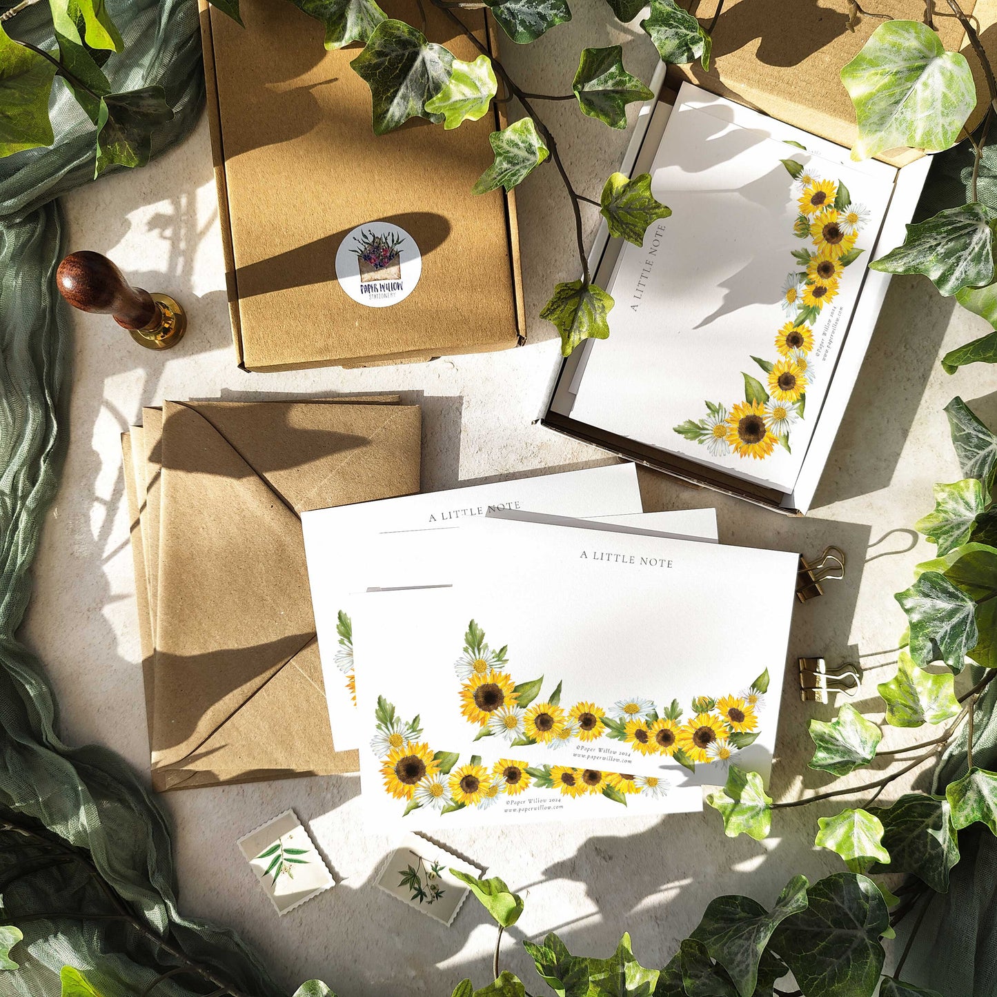 Sunflowers Notelet Gift Set
