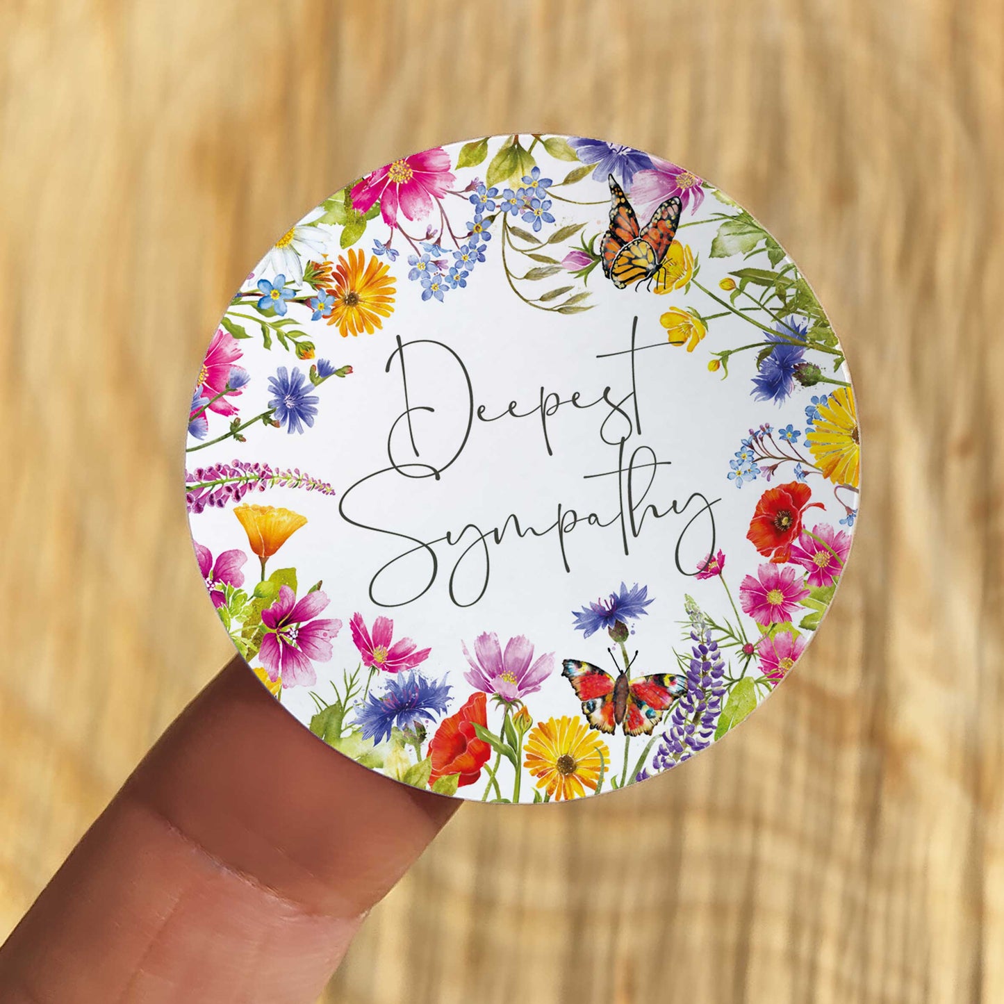 Deepest Sympathy Envelope Stickers