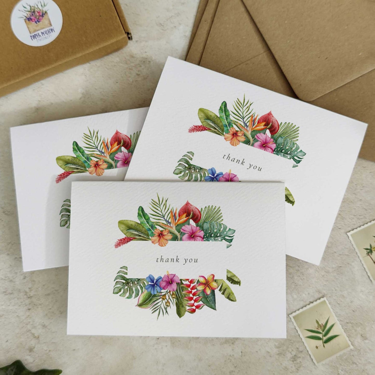 Tropical Thank You Cards