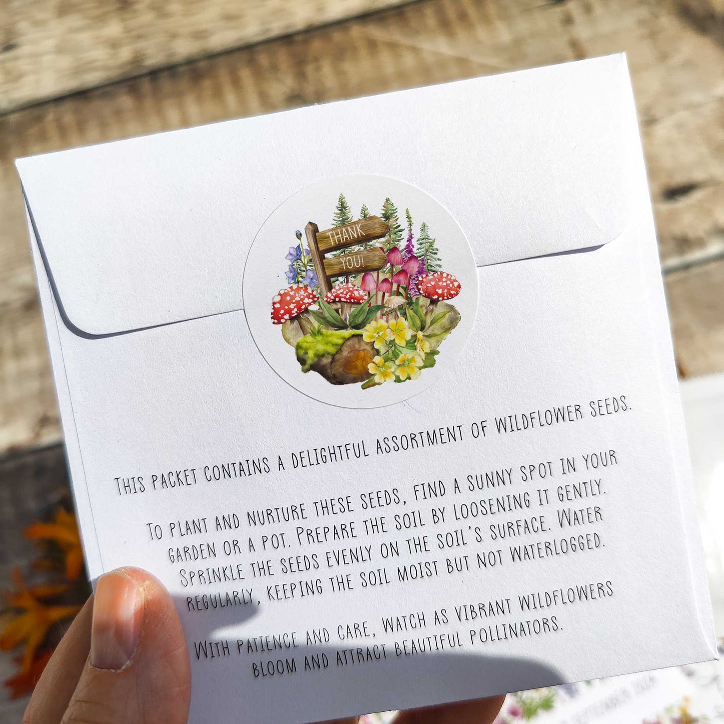 Woodland Animals Seed Packet Favours (Pack of 10)