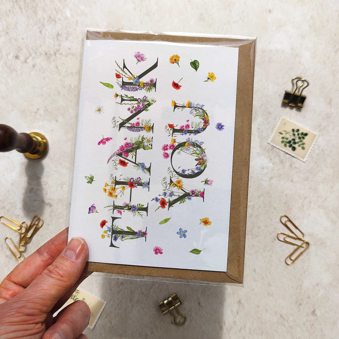 Wildflower Letters Thank You Cards