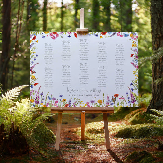 Wildflower Table Plan Board