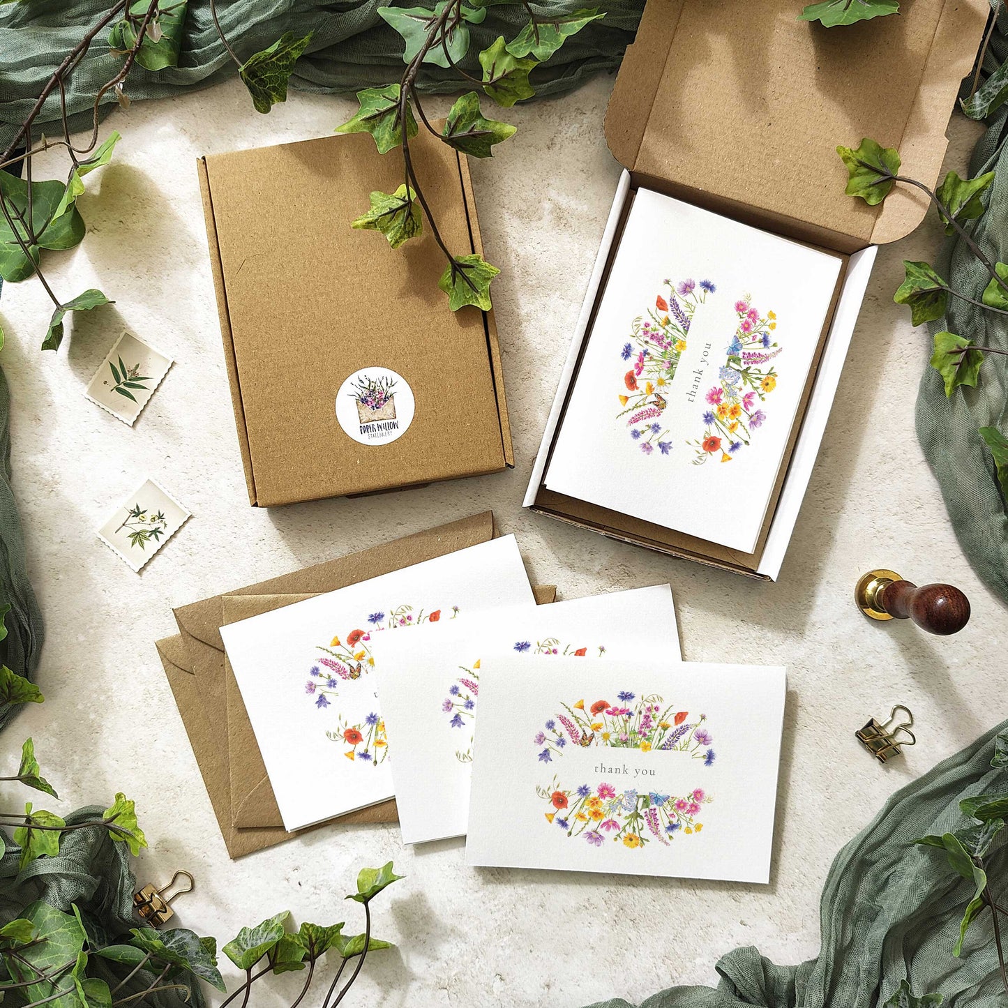 Wildflower Thank You Cards