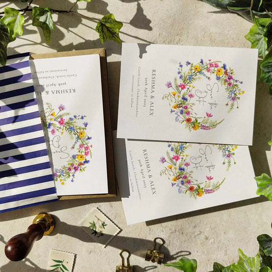 Wildflower Save The Date Card
