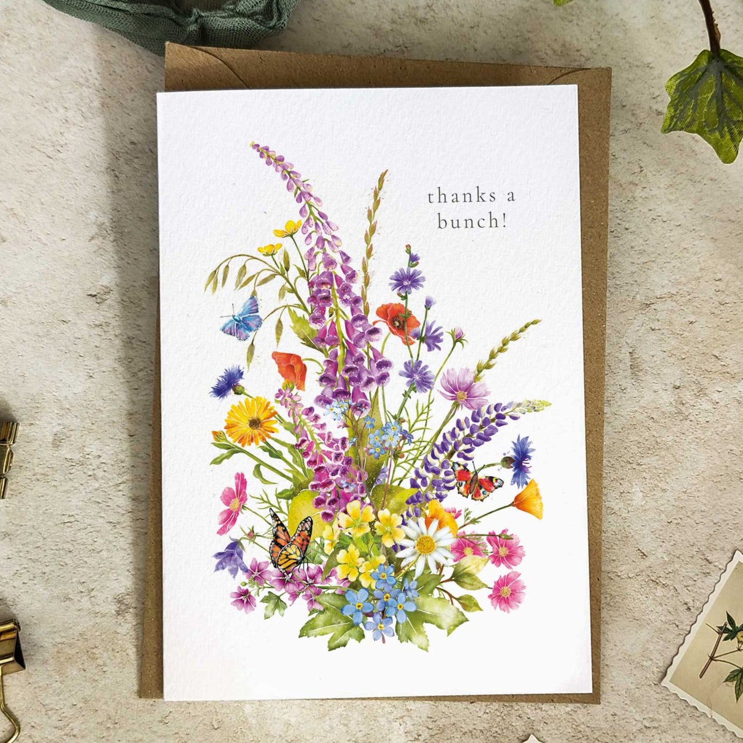 Wildflower Thanks a Bunch Cards