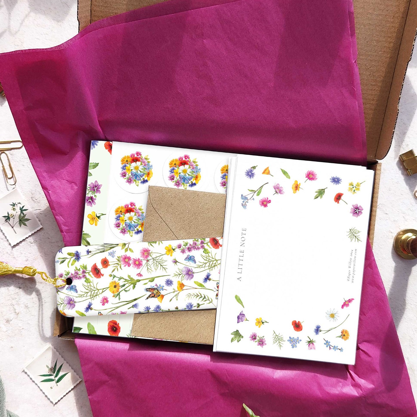 Wildflower Notes Stationery Gift Set