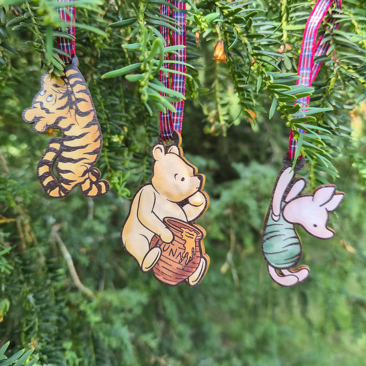 Winnie And Friends Christmas Decorations | Laser Cut Mdf | Piglet And Tigger